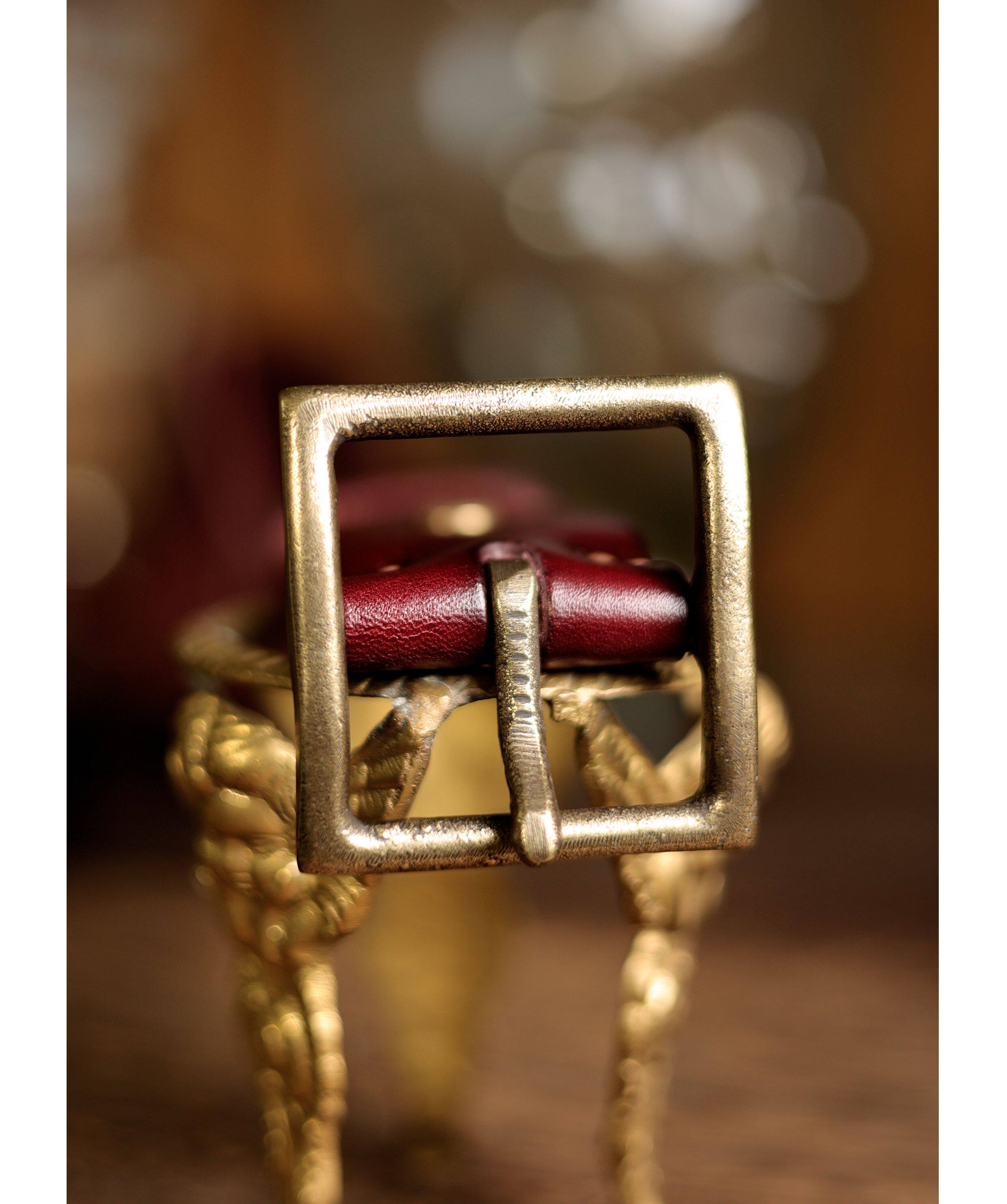 Vegetable-Tanned cow leather belt