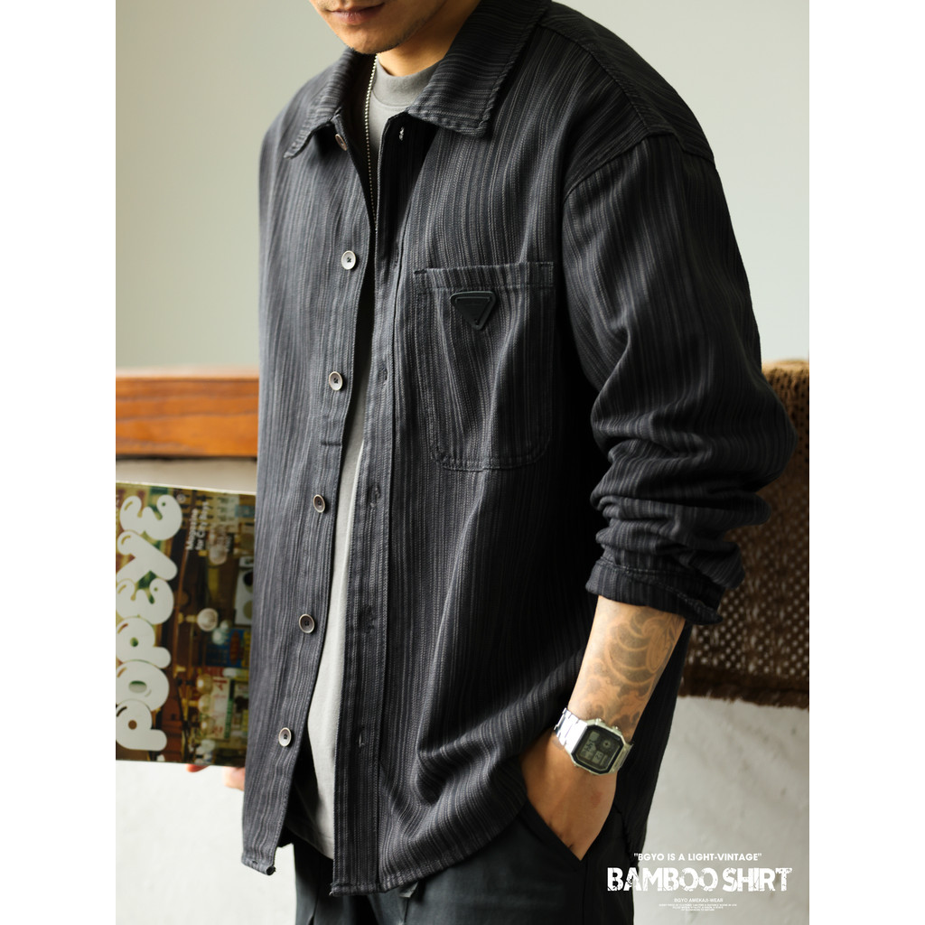 Heavy Slub Pattern Shirt