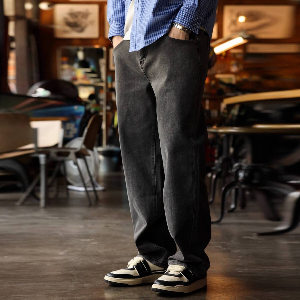 15oz Cotton Straight Jeans
