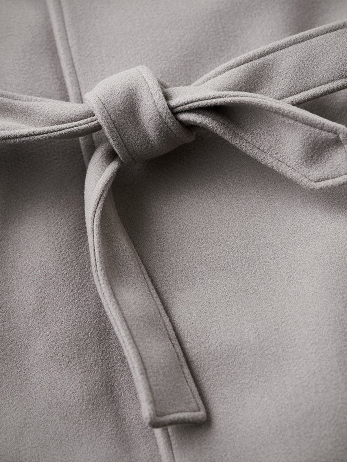 Business & Casual Balmacaan Coat with Belt and Chin Strap