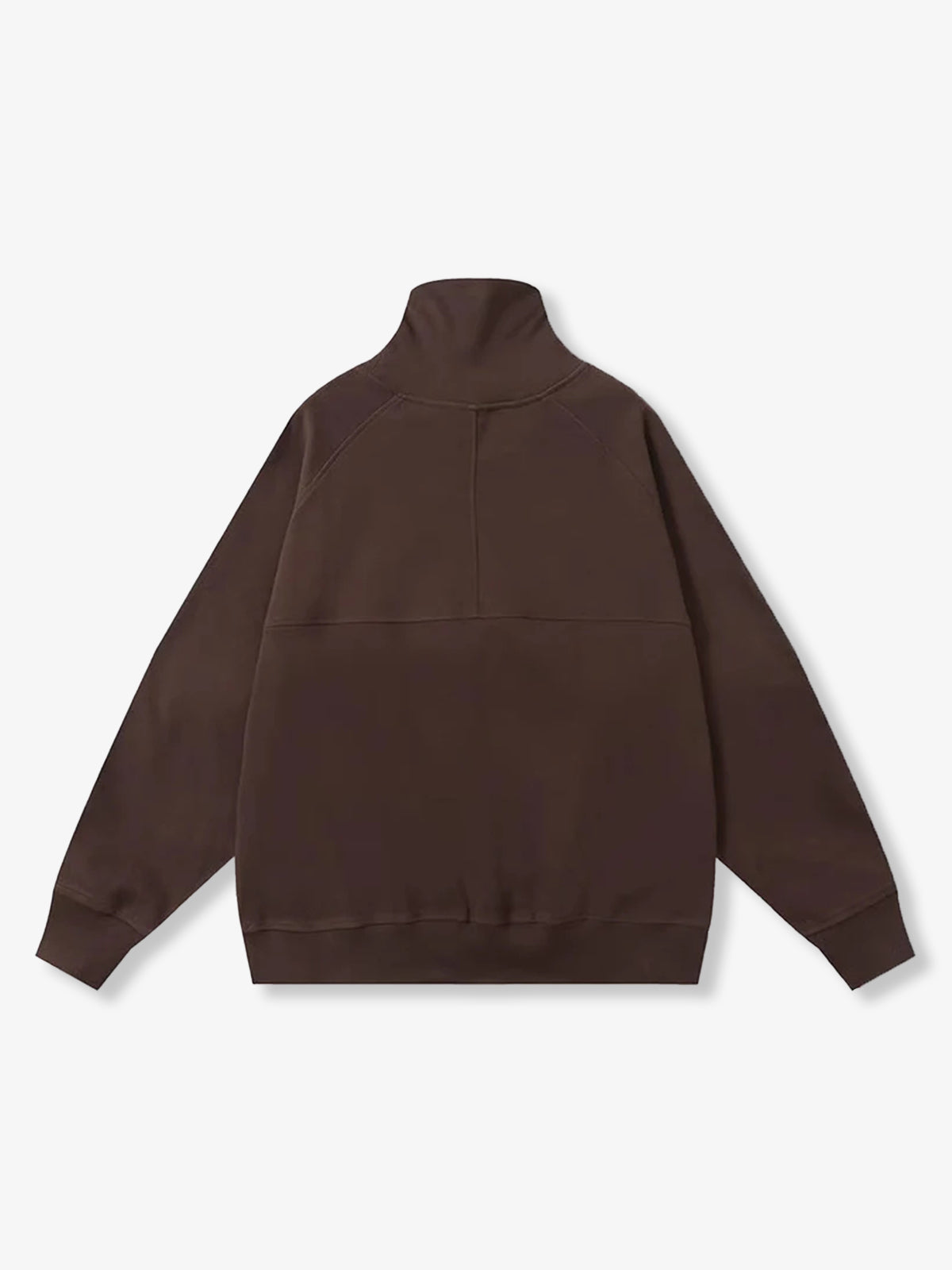 Plain 5-Color Dralon High Neck Sweatshirt