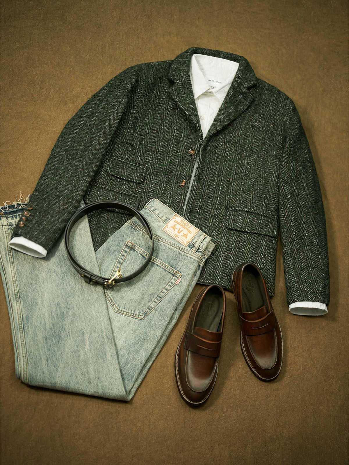 Wool-Blend Tweed Tailored Jacket