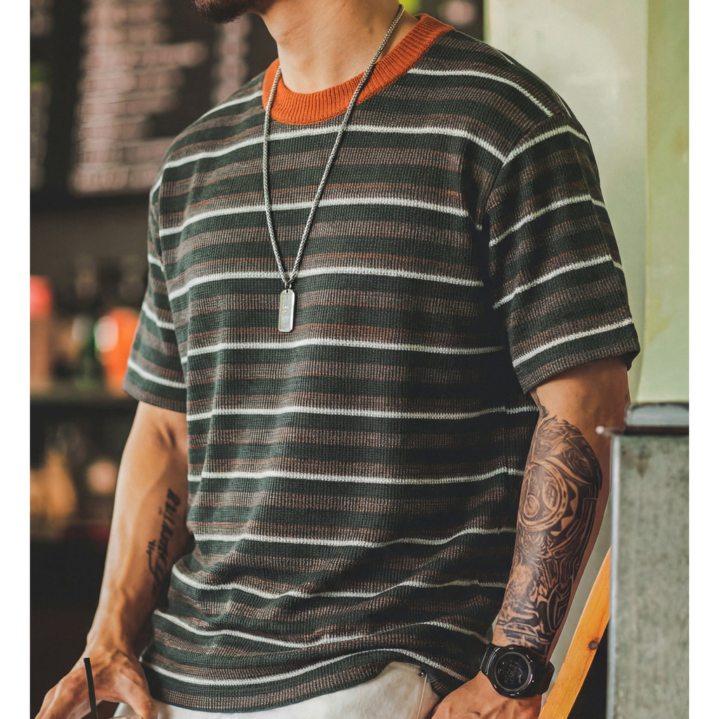 Casual Striped Knitted Loose t-Shirt