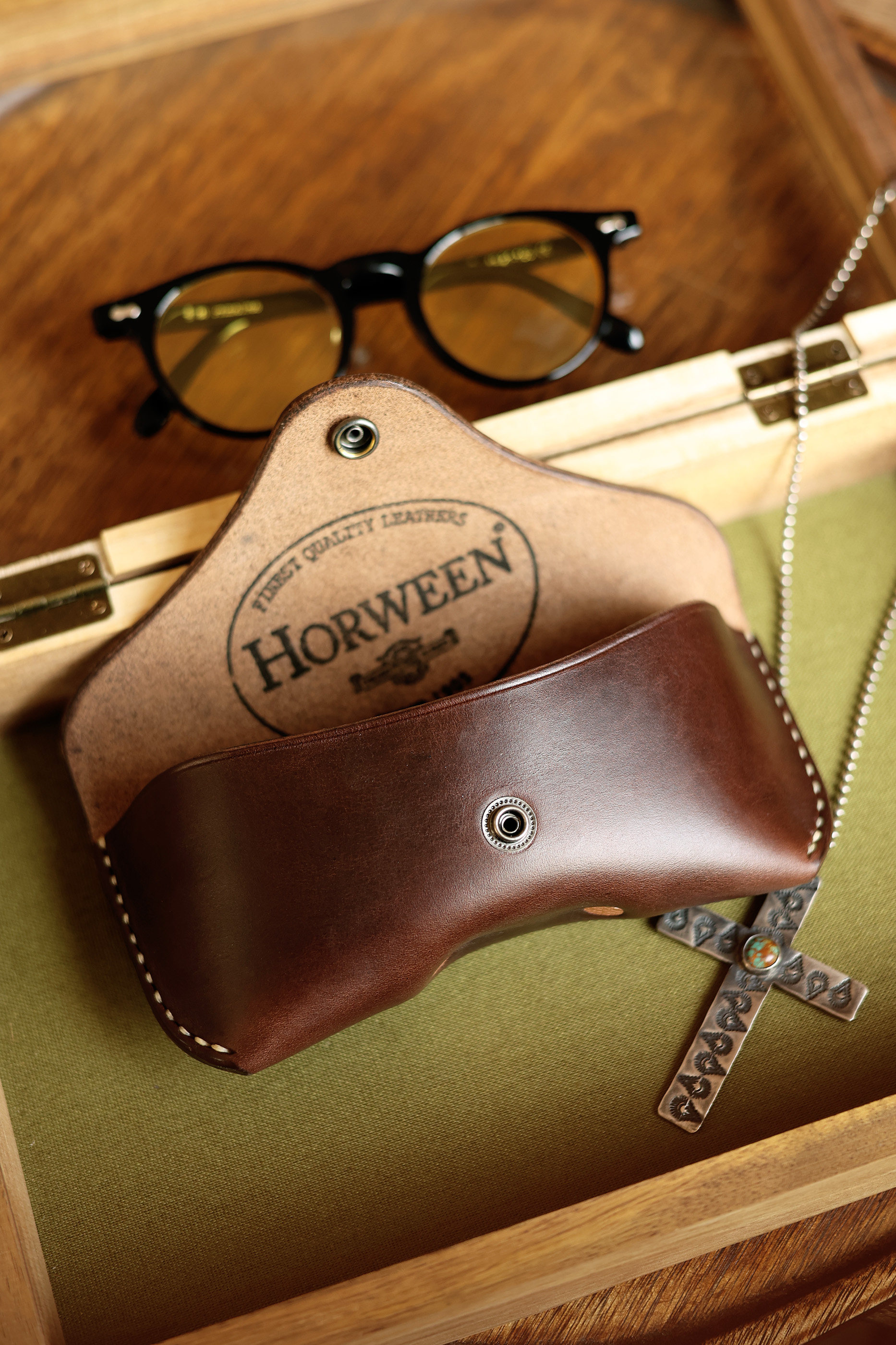 HORWEEN handmade eyeglass case