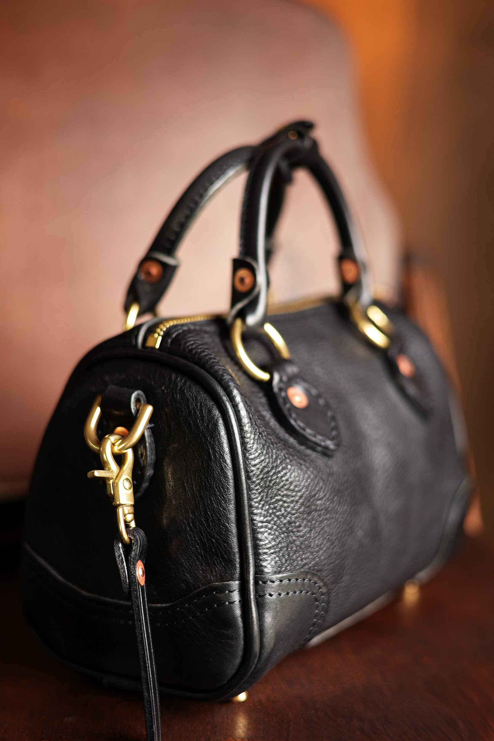 Handmade Single-shoulder Boston Bag