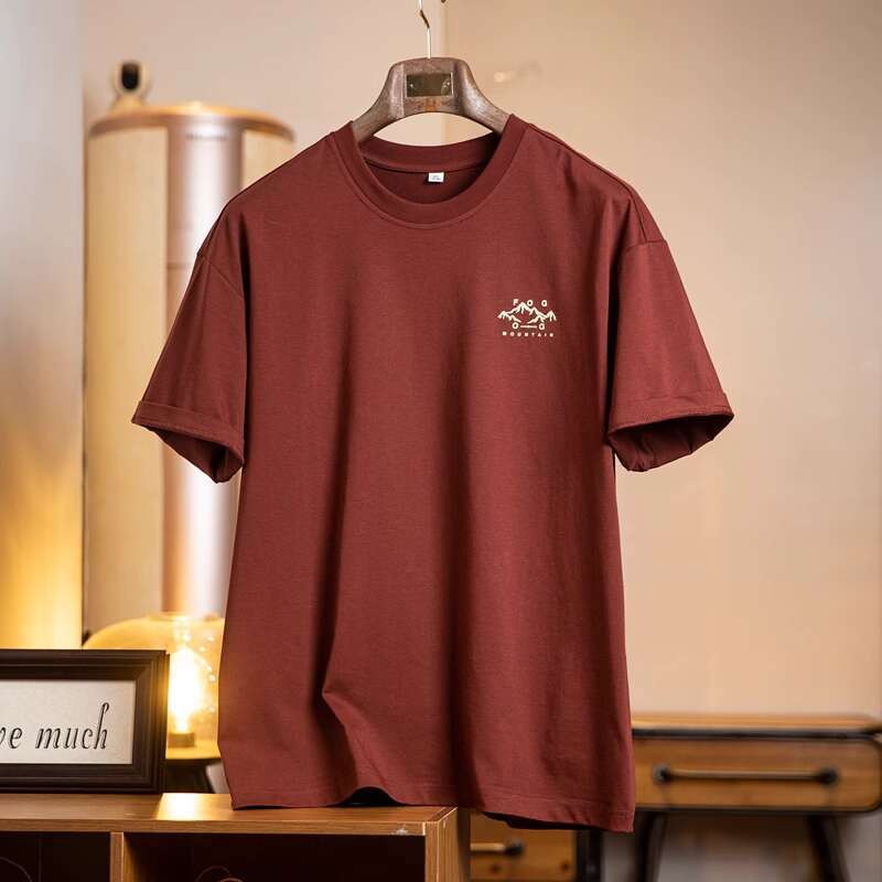 Quick-Drying Street Wear Printed Short-Sleeved t-Shirt Men 2025 Summer New Style Loose Cool Feeling Ice Leather Half-Sleeved t-Shirt