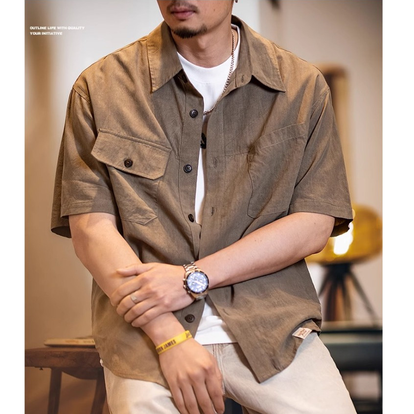 Lyocell Short-Sleeved Workwear Shirt
