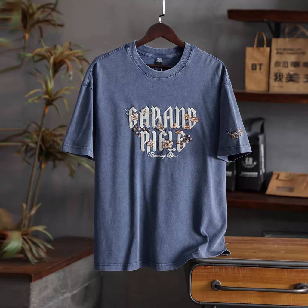 Pure Cotton Embroidered T-Shirt