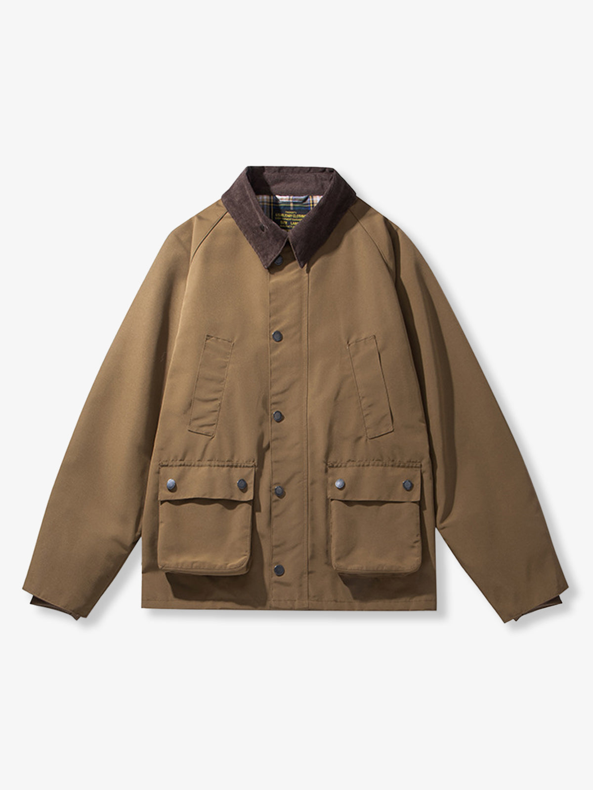 Waterproof Waxed Corduroy Collar Hunting Jacket