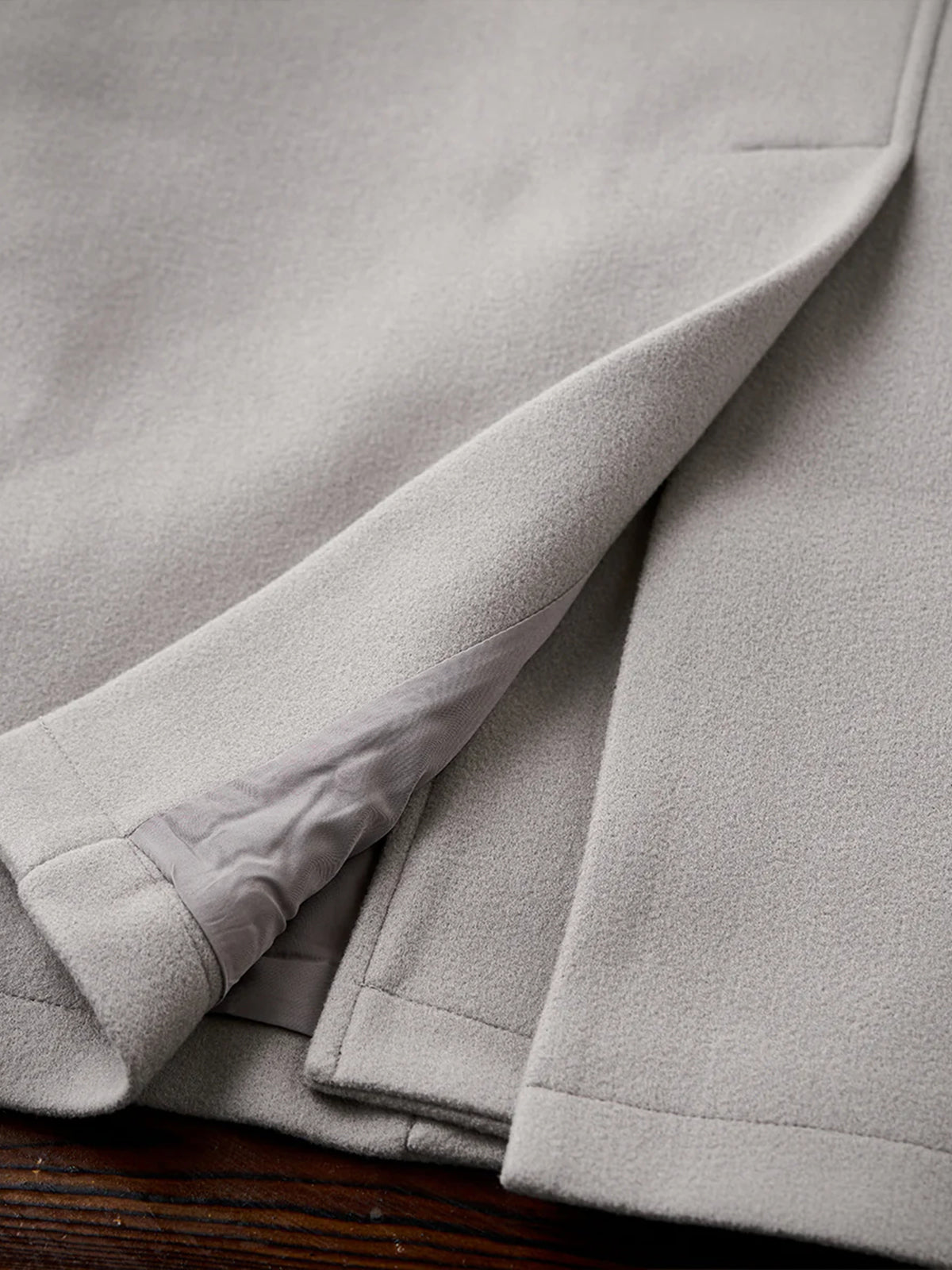 Business & Casual Balmacaan Coat with Belt and Chin Strap