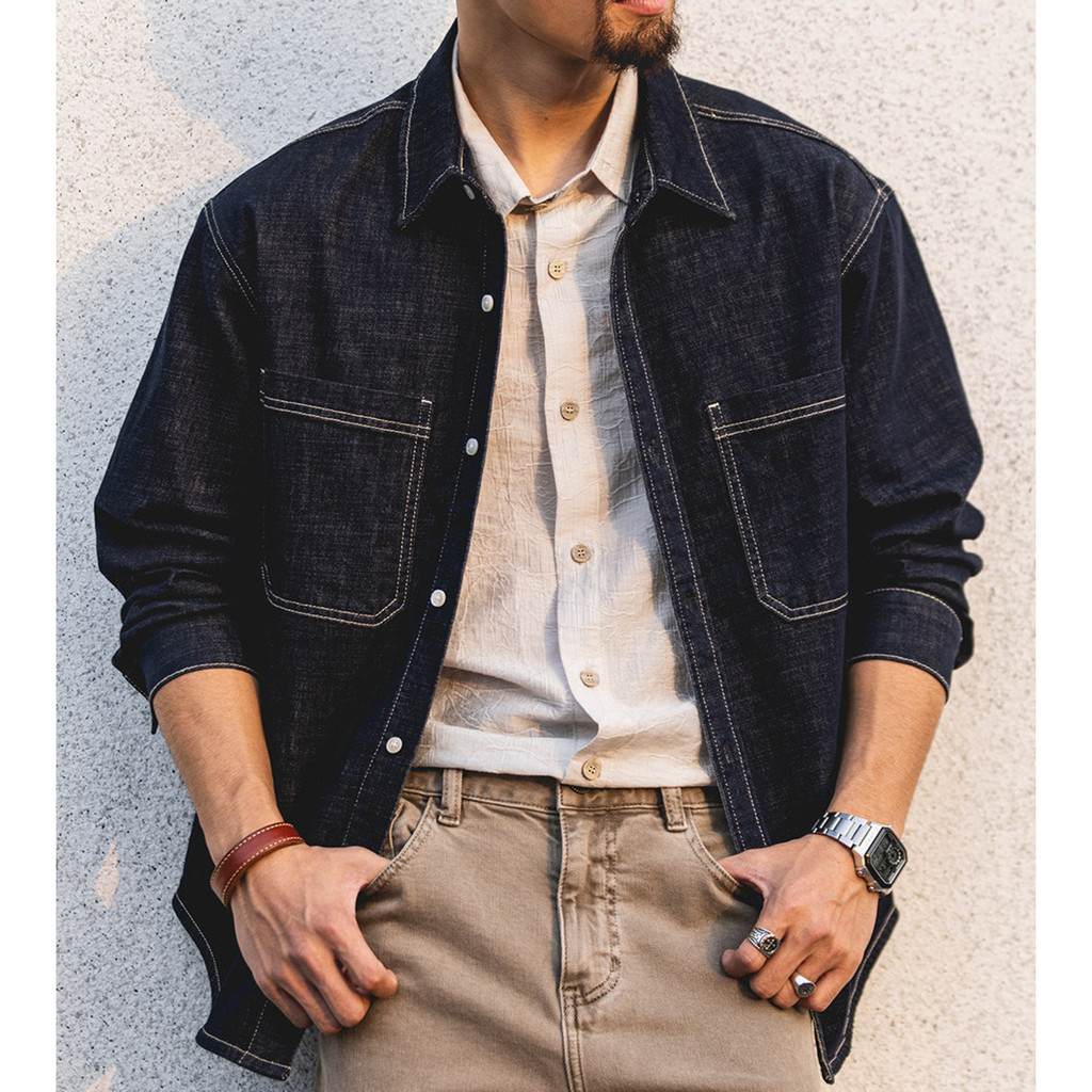 Lyocell Linen Blended Denim Shirt