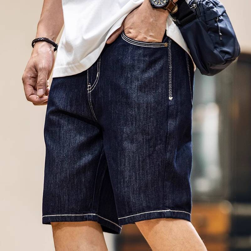 Ice Silk Thin Denim Shorts