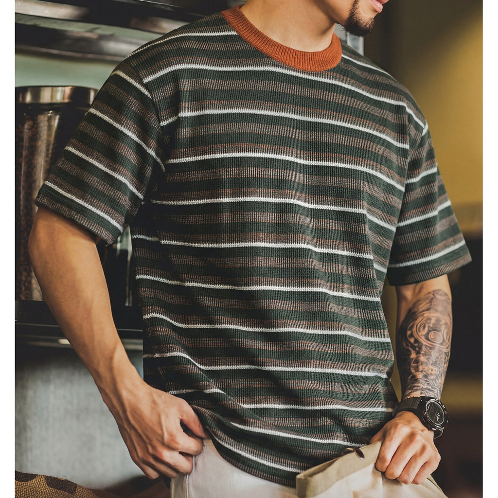 Casual Striped Knitted Loose t-Shirt