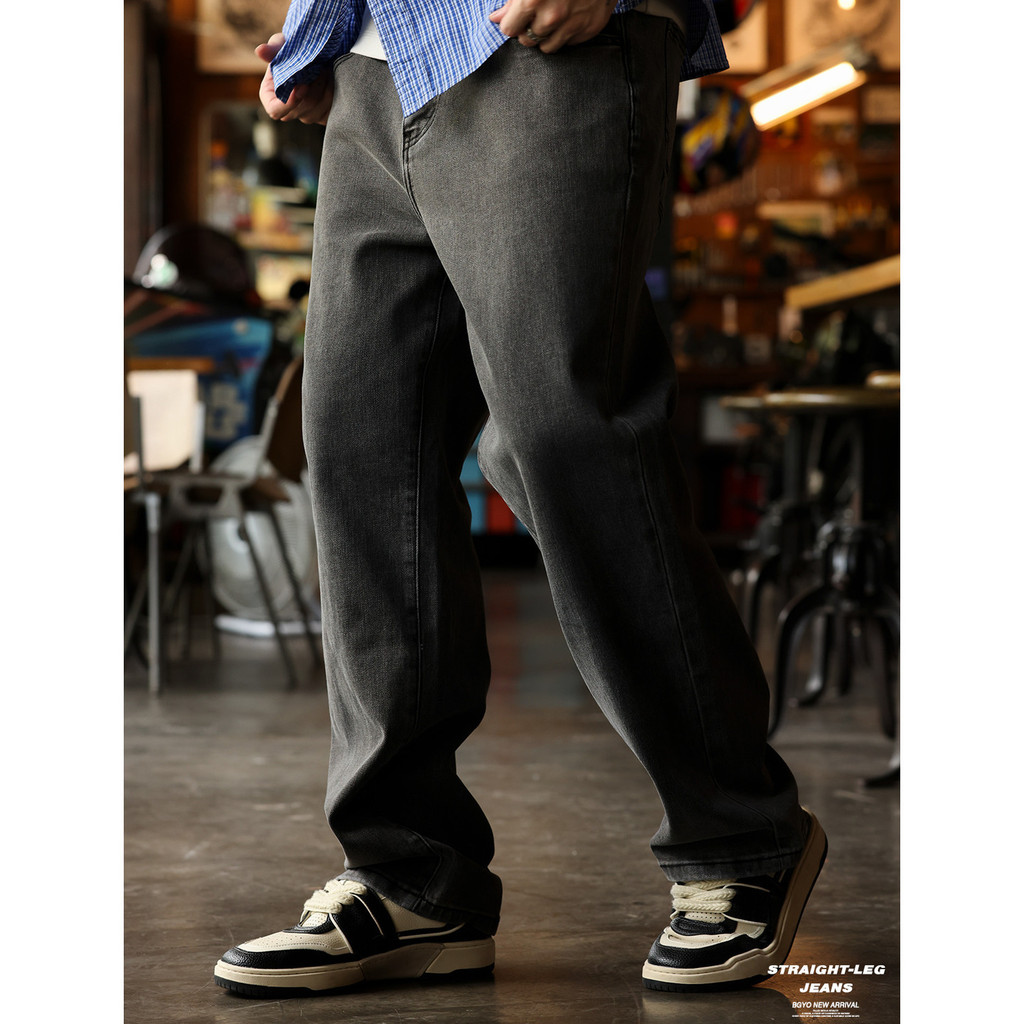 15oz Cotton Straight Jeans