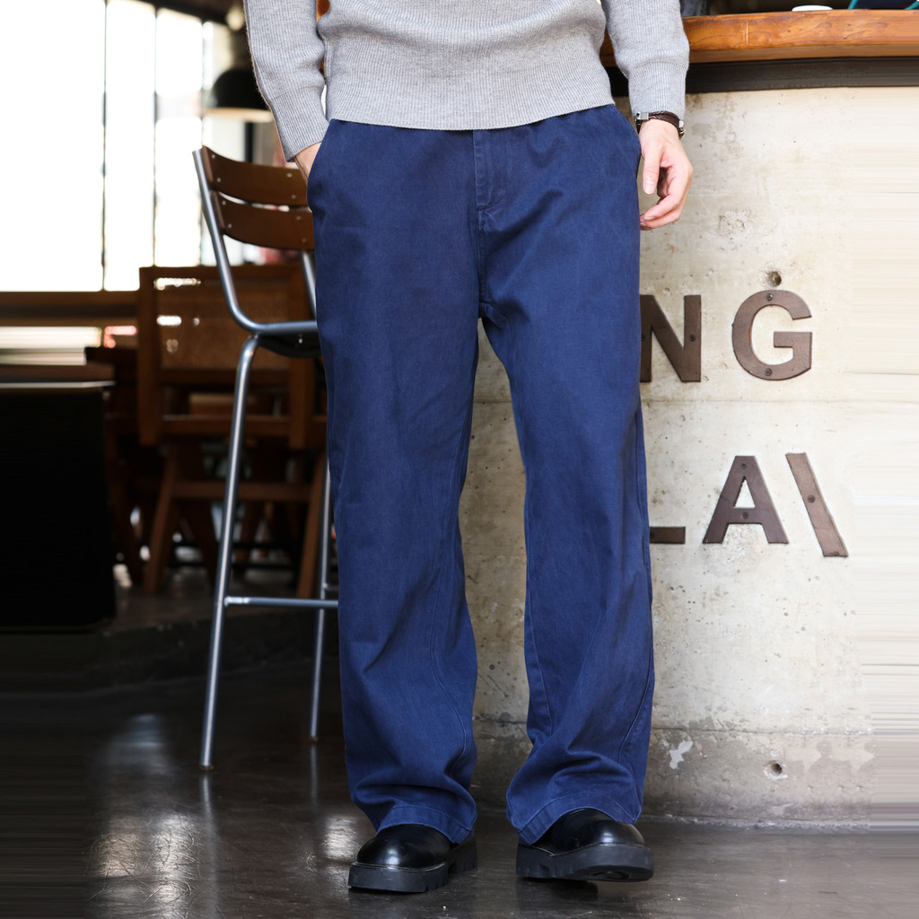 Magic Blue Retro Overalls Casual Pants Men Heavy Industry Washed Vintage Straight Fleece Long Pants