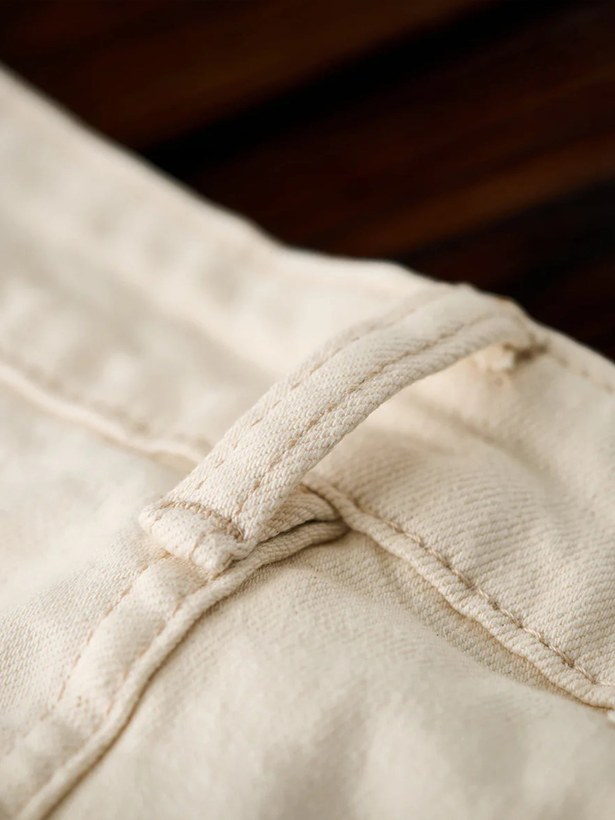 Custom Buttons Off-White Jeans