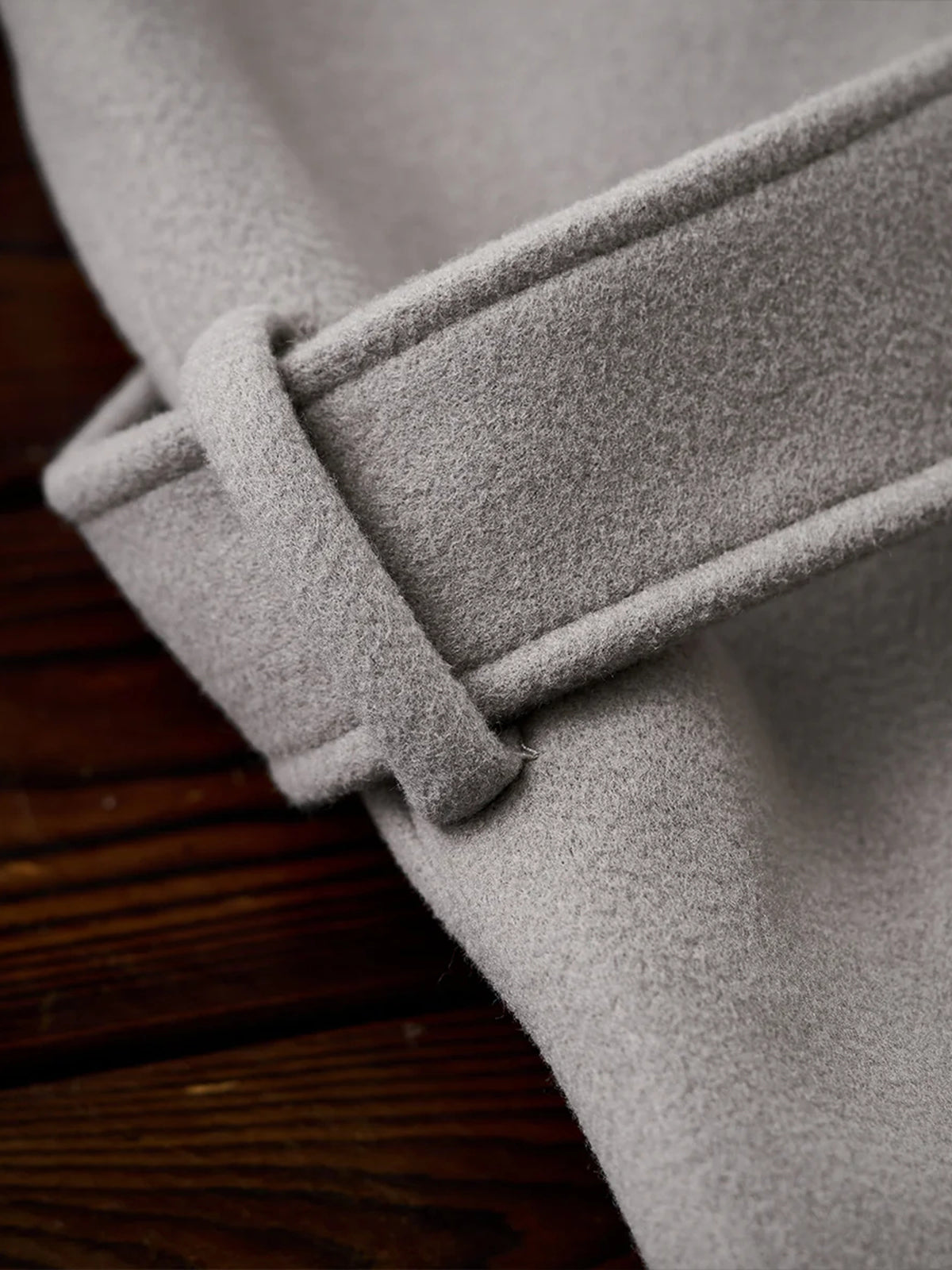 Business & Casual Balmacaan Coat with Belt and Chin Strap