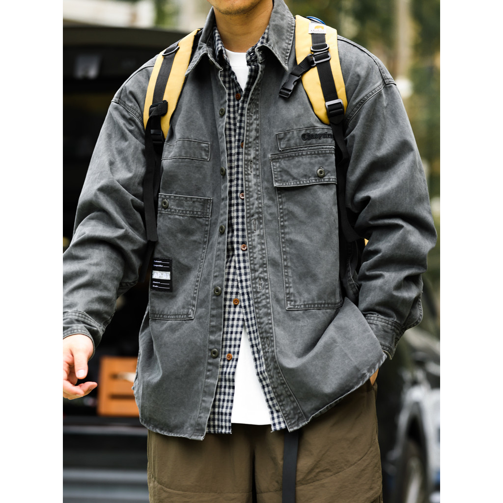 Heavy Wash Outer Shirt Jacket