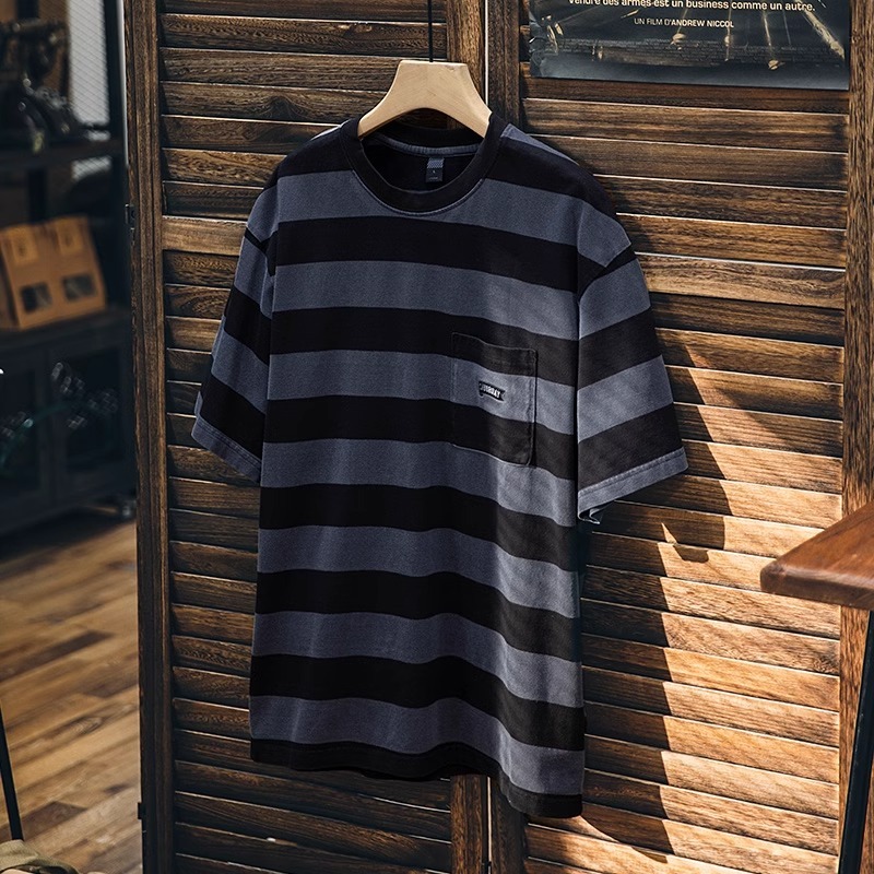 Pure Cotton Striped T-Shirt