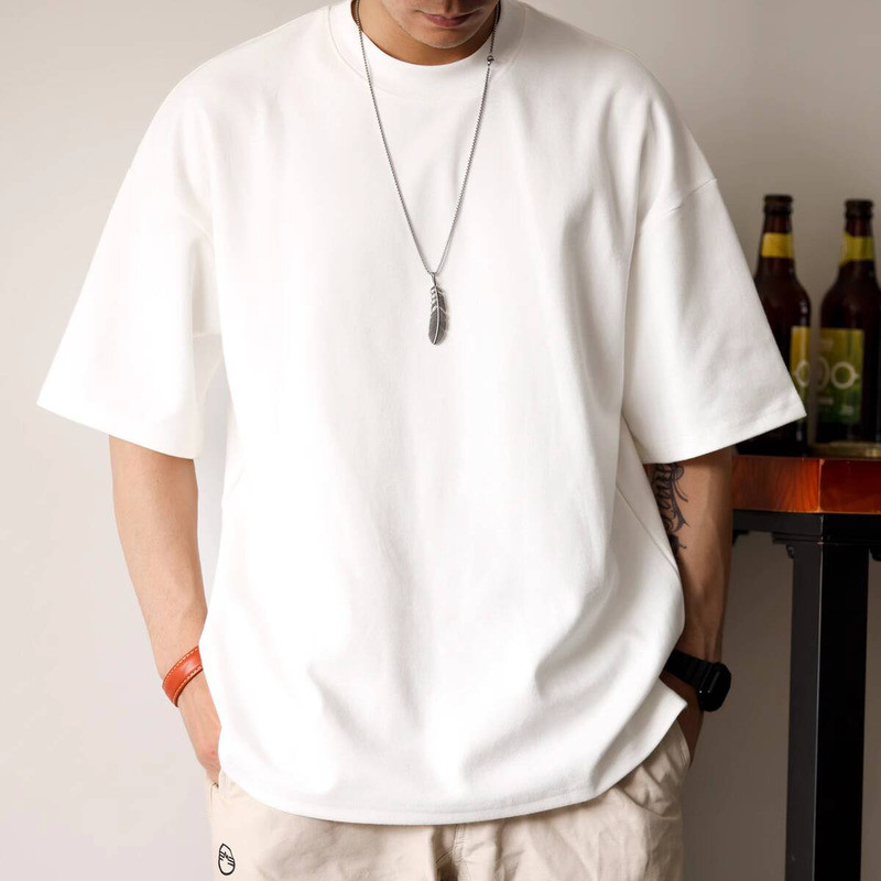 14 Colors 300g Small Neckline Short-Sleeved T-Shirt