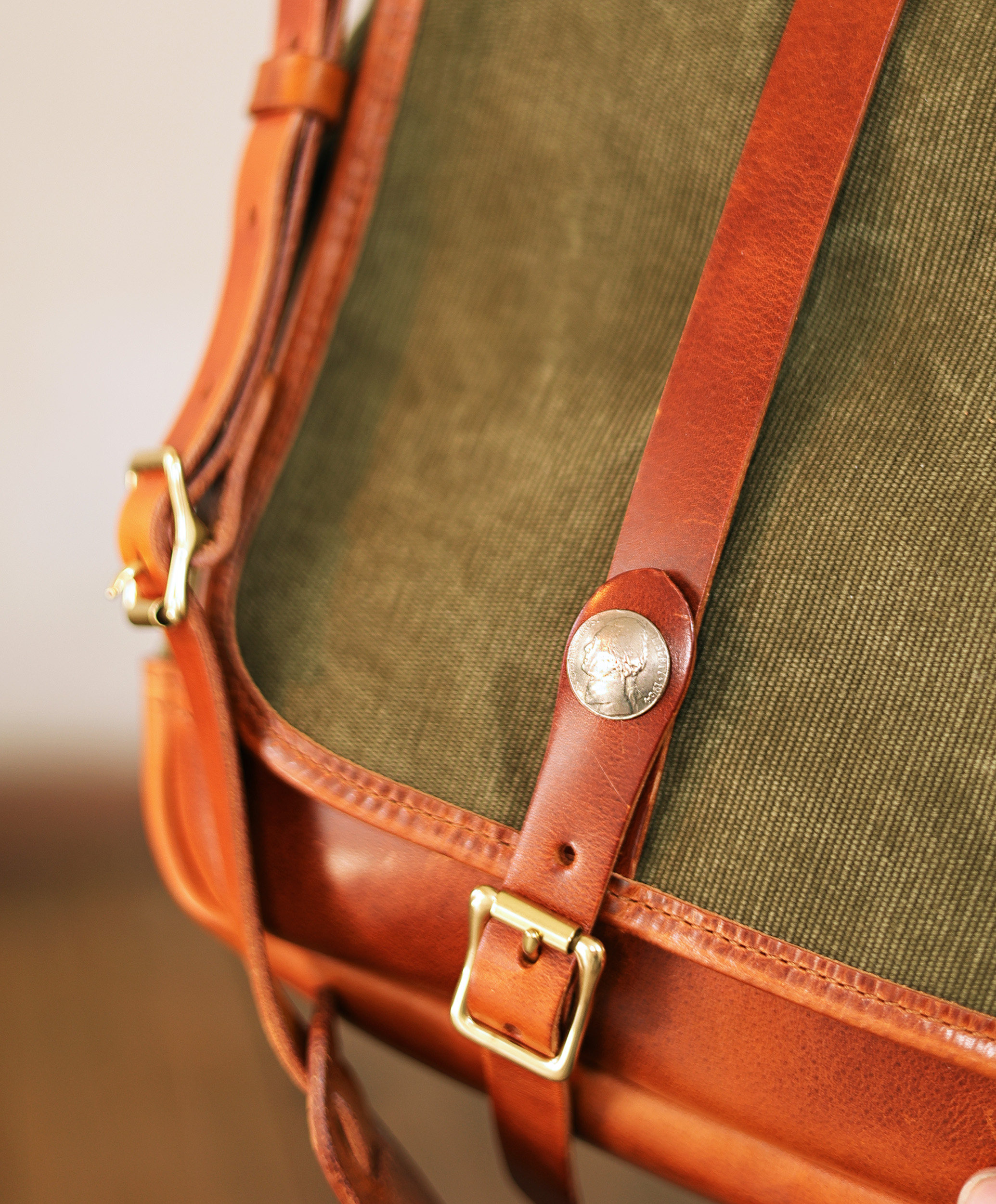 Canvas messenger bag
