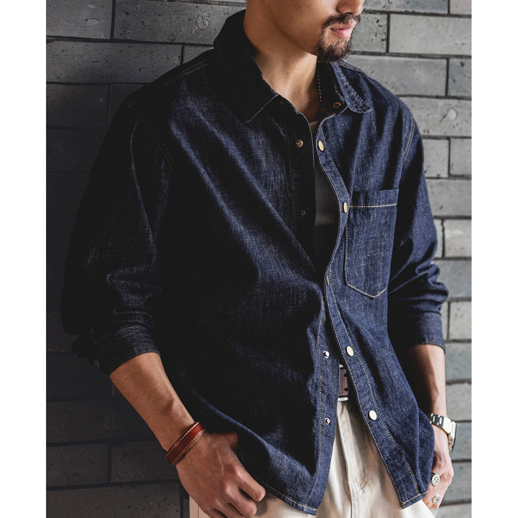 Lyocell Primary Color Denim Shirt
