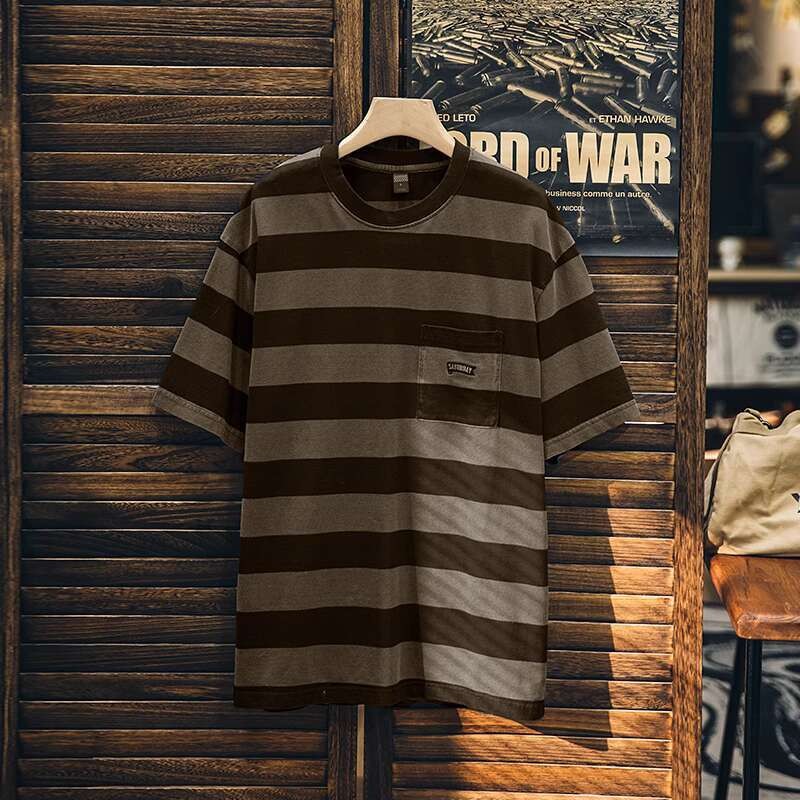 Pure Cotton Striped T-Shirt