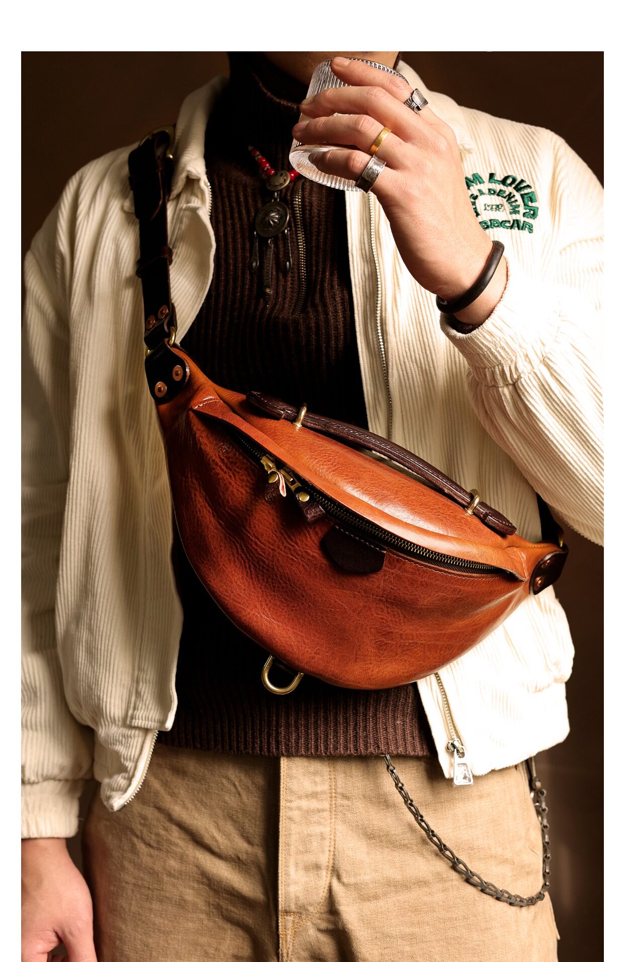 Motorcycle riding chest bag