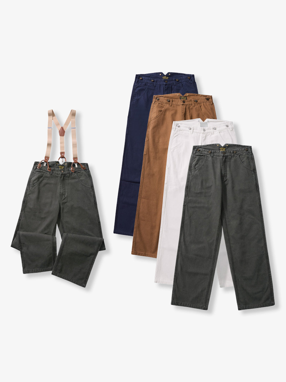 Convertible Railroad Work Pants – Men's Canvas Overalls
