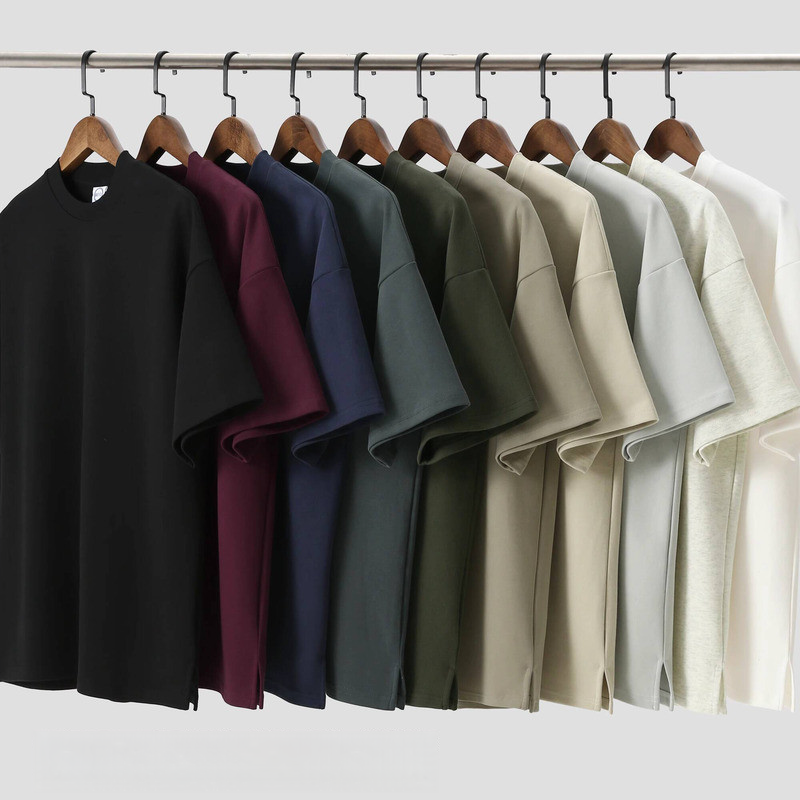 14 Colors 300g Small Neckline Short-Sleeved T-Shirt