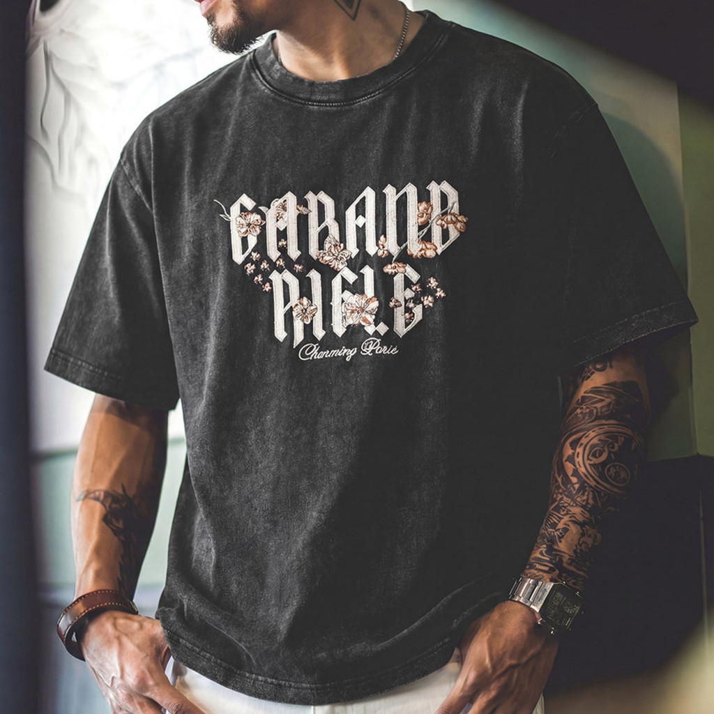 Pure Cotton Embroidered T-Shirt