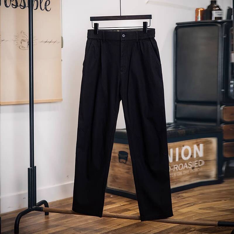 Overalls Men Spring Stretchy Straight Casual Pants Men's Plus Size Pants