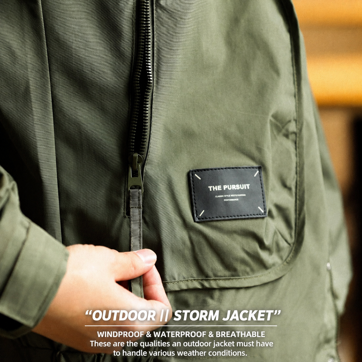 Functional Outdoor Windproof Stand-Up Collar Overalls Jacket Men Loose Casual Sports Jacket Jacket