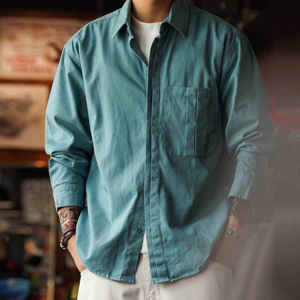 Knife Pleated Pocket Shirt
