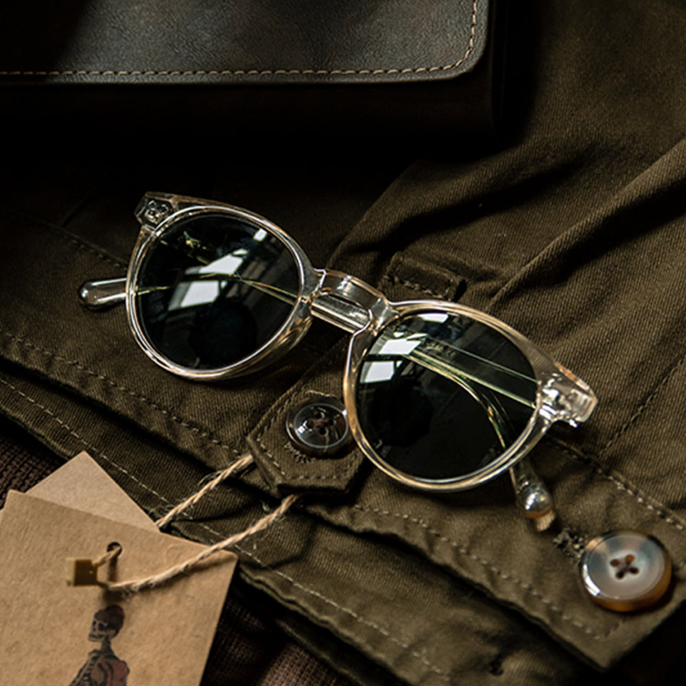 Ivy round frame glasses blue light blocking sunglasses acetate glasses frame