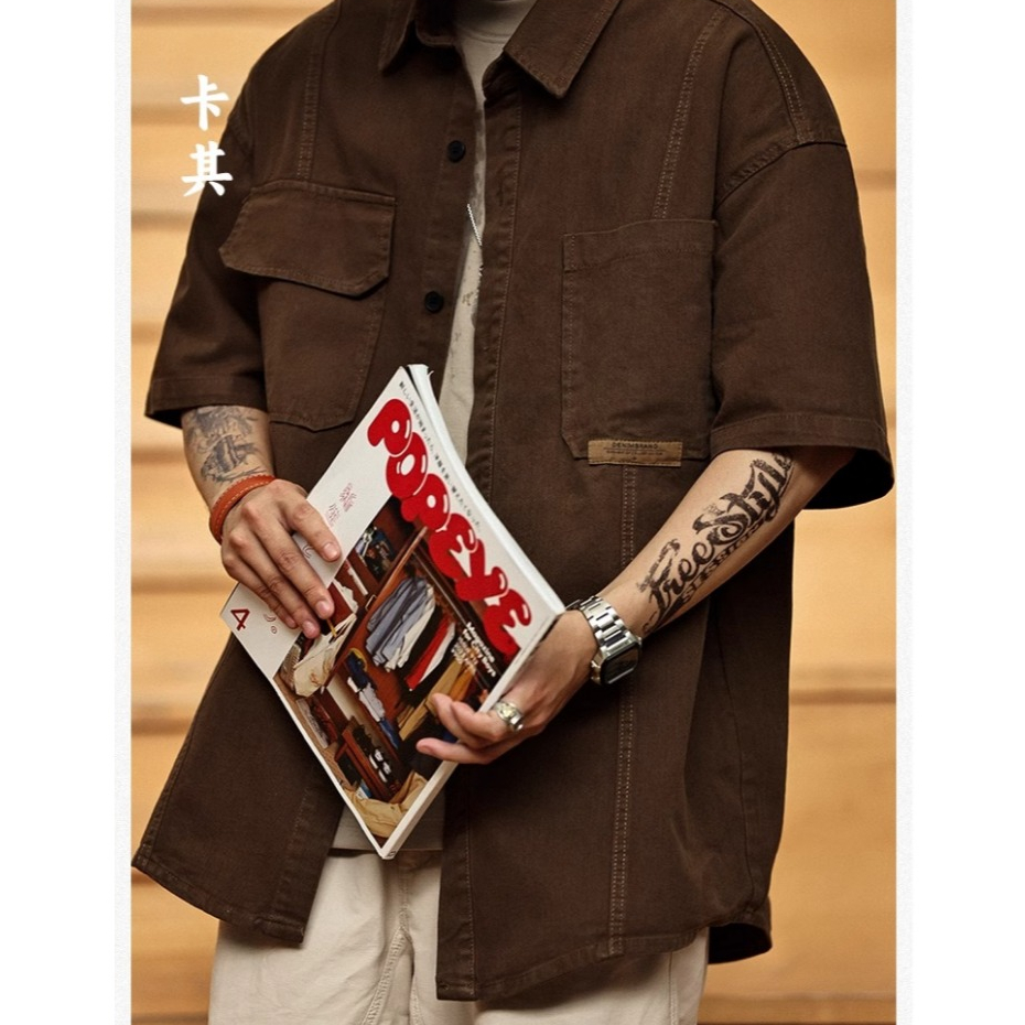 Multi-pocket Cargo Shirt