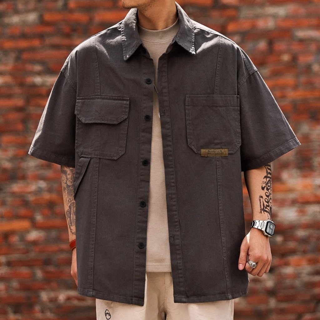 Multi-pocket Cargo Shirt