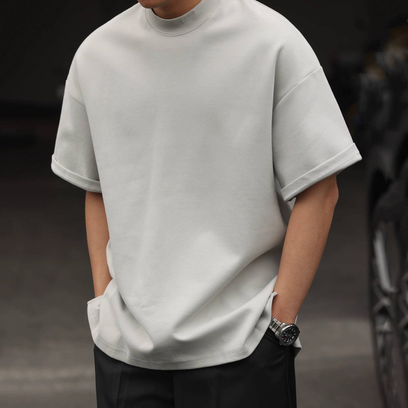 14 Colors 300g Small Neckline Short-Sleeved T-Shirt