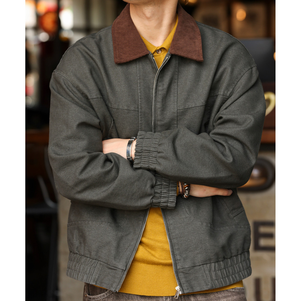 Corduroy Collar Barne Denim Jacket
