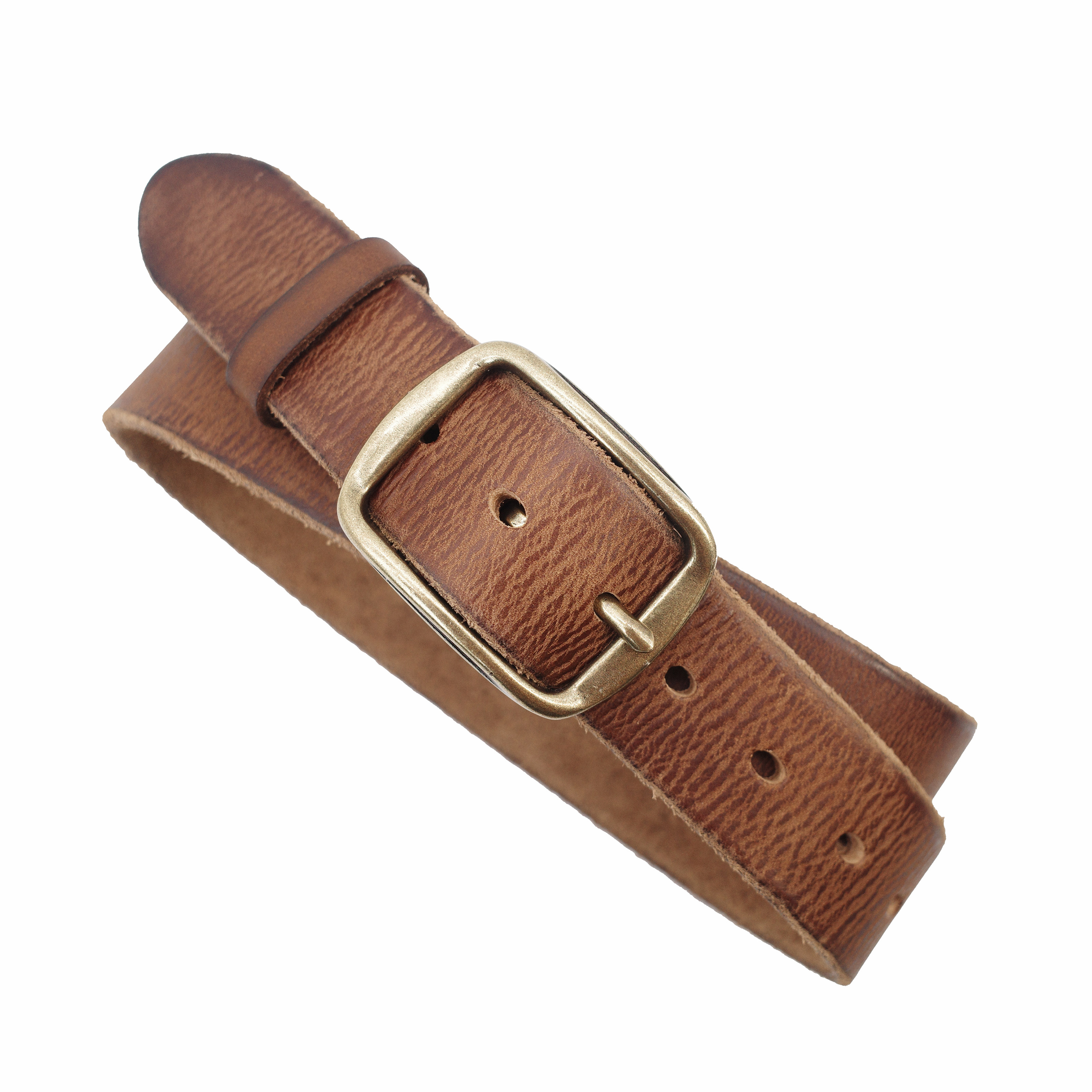 Handmade brass genuine leather belt