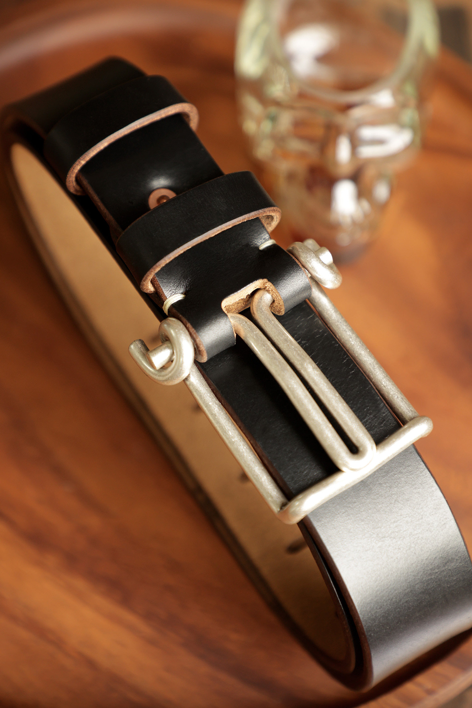 American Holvin Tea Core Leather Belt