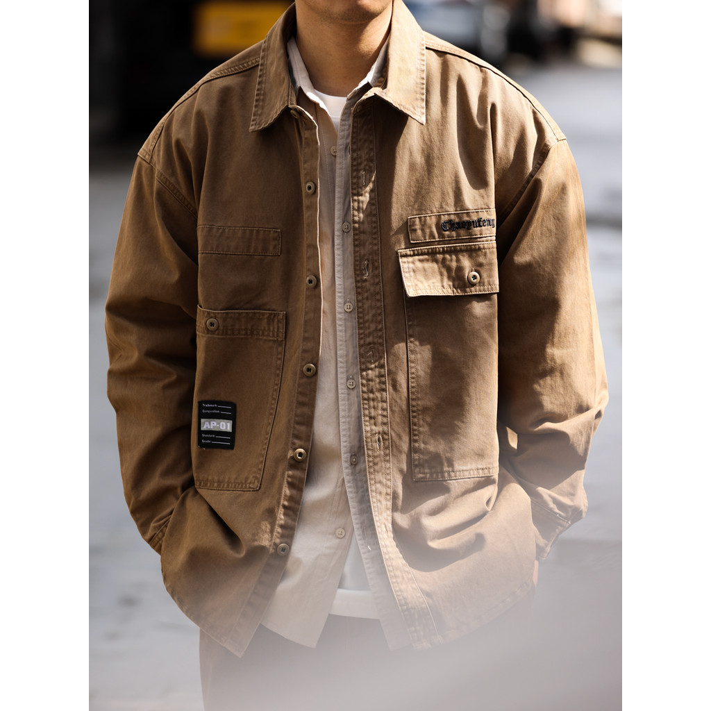 Heavy Wash Outer Shirt Jacket