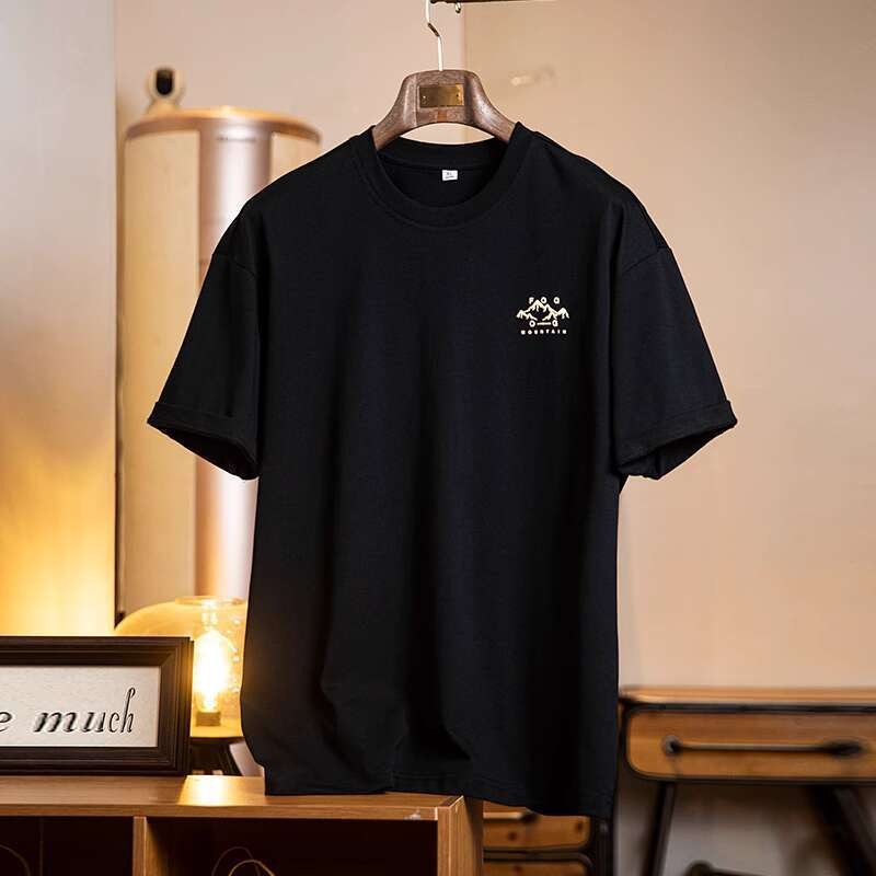 Quick-Drying Street Wear Printed Short-Sleeved t-Shirt Men 2025 Summer New Style Loose Cool Feeling Ice Leather Half-Sleeved t-Shirt