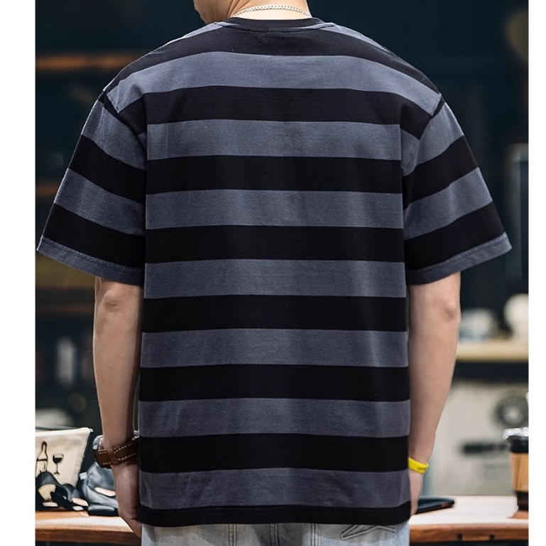 Pure Cotton Striped T-Shirt
