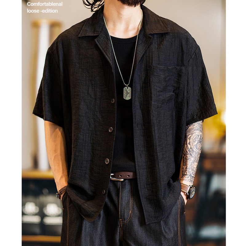 Lyocell Cuban Collar Shirt