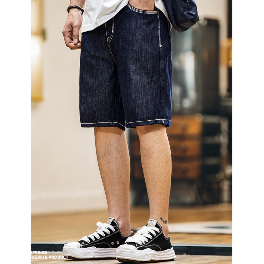 Ice Silk Thin Denim Shorts