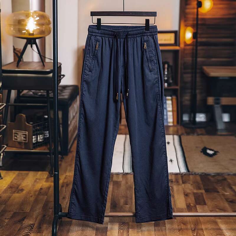 Cool Ice Silk Straight Casual Thin Jeans