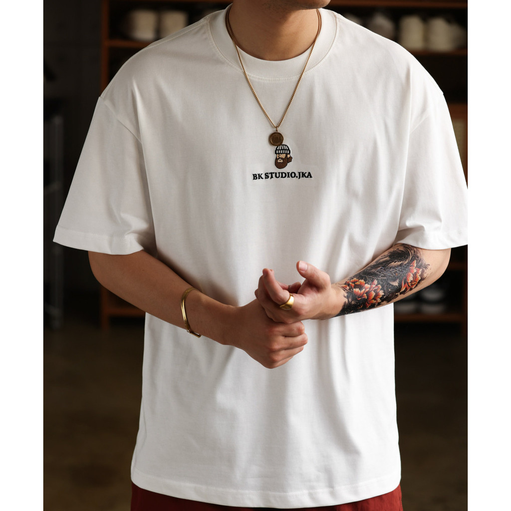 100% Cotton Embroidered Red T-Shirt