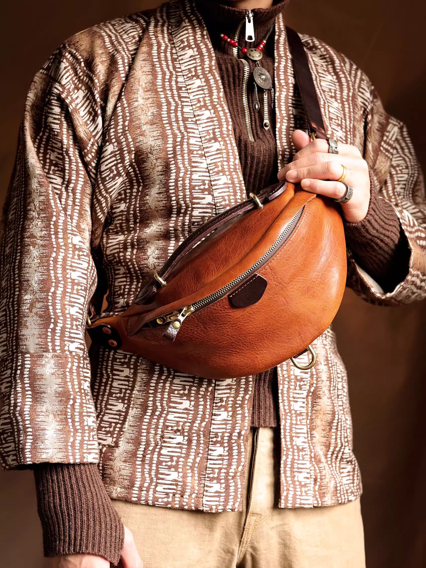 Motorcycle riding chest bag