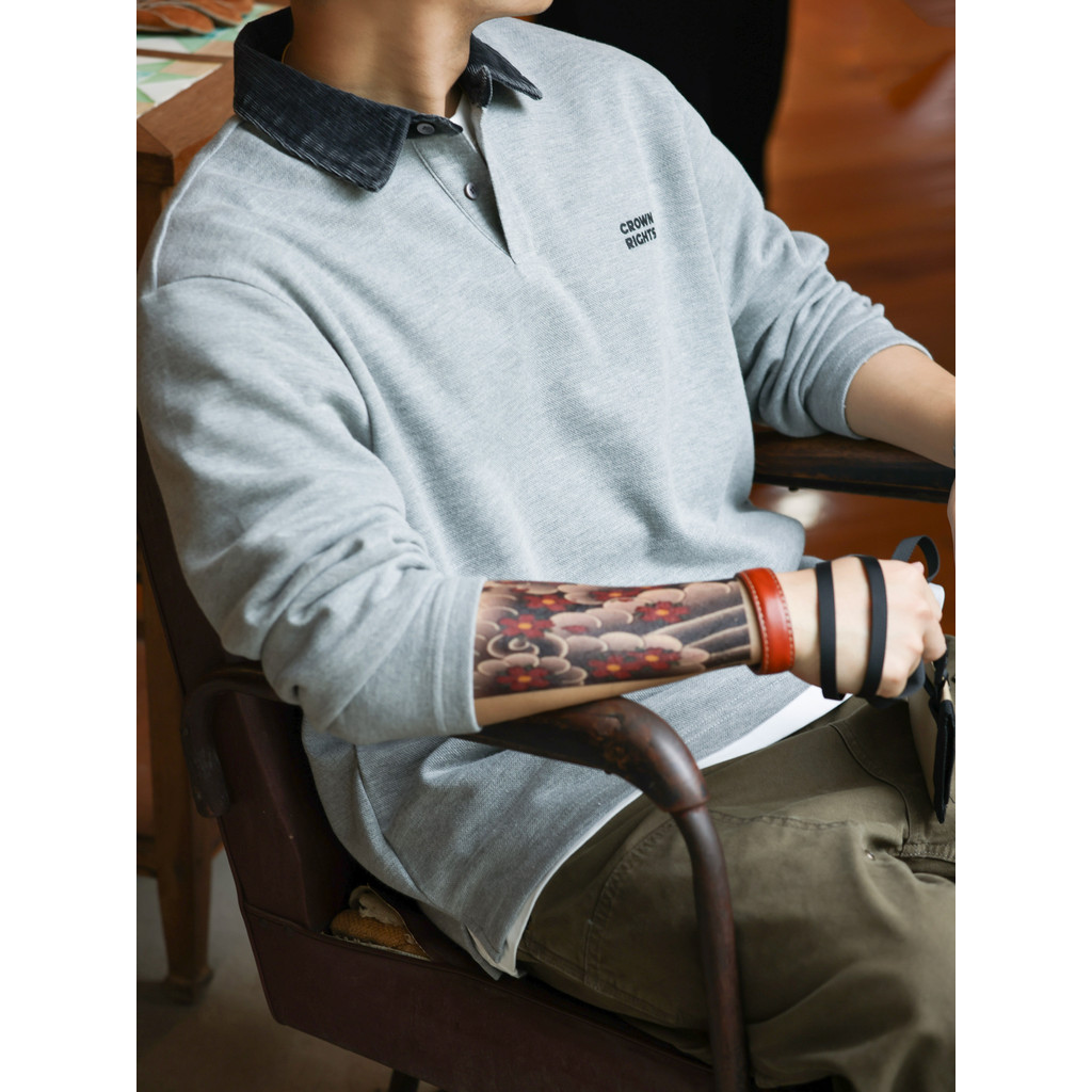 Neckline Long-Sleeved POLO
